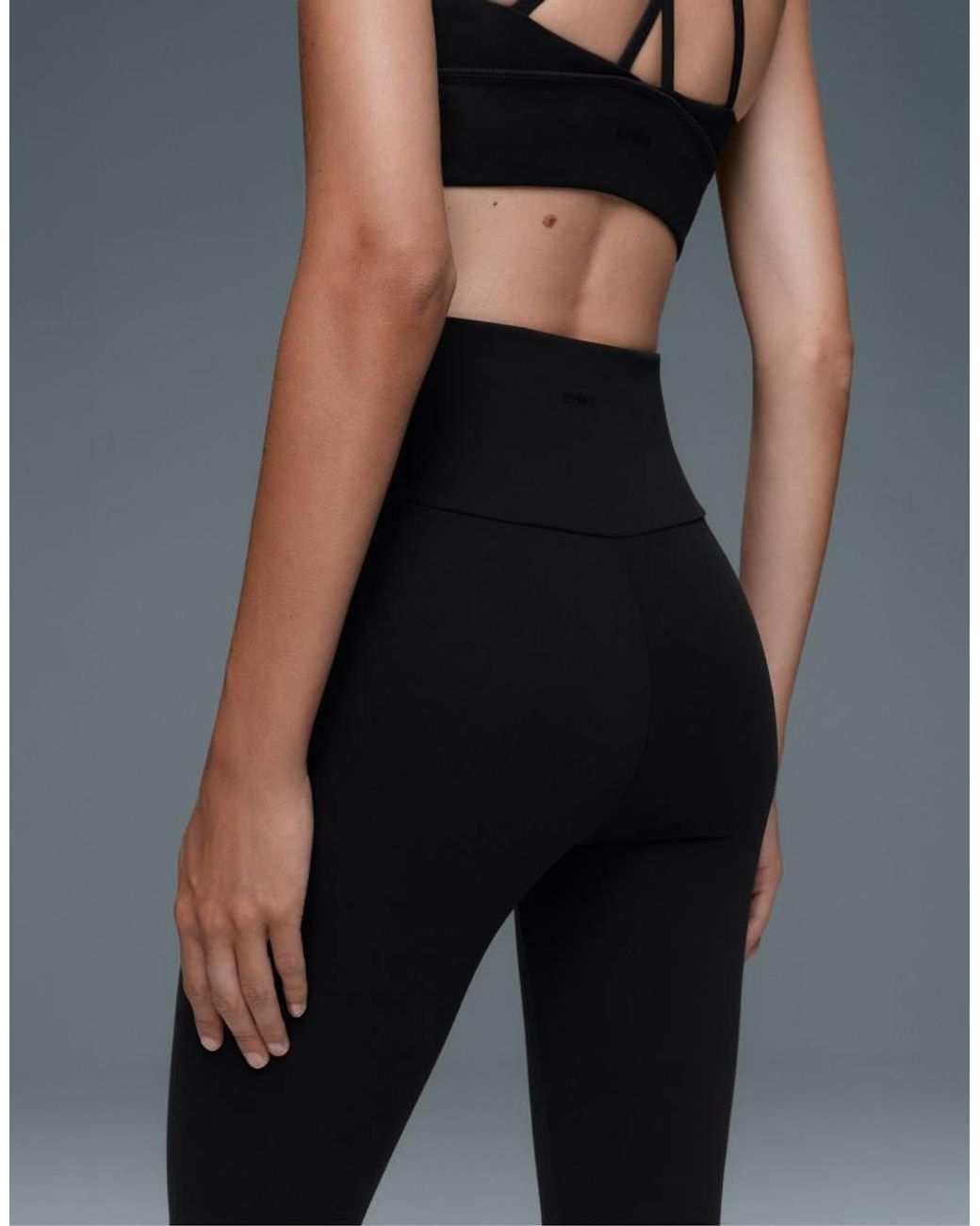 Oysho Blue Comfortlux Super High Rise Ankle-Length Stirrup Leggings