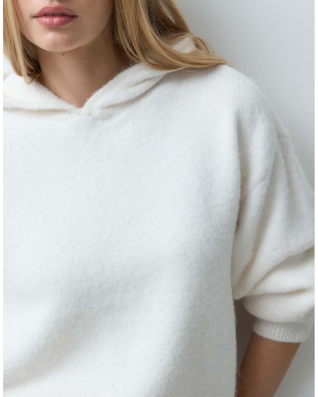 Abercrombie & Fitch Gray Soft Knitted Lounge Hoodie