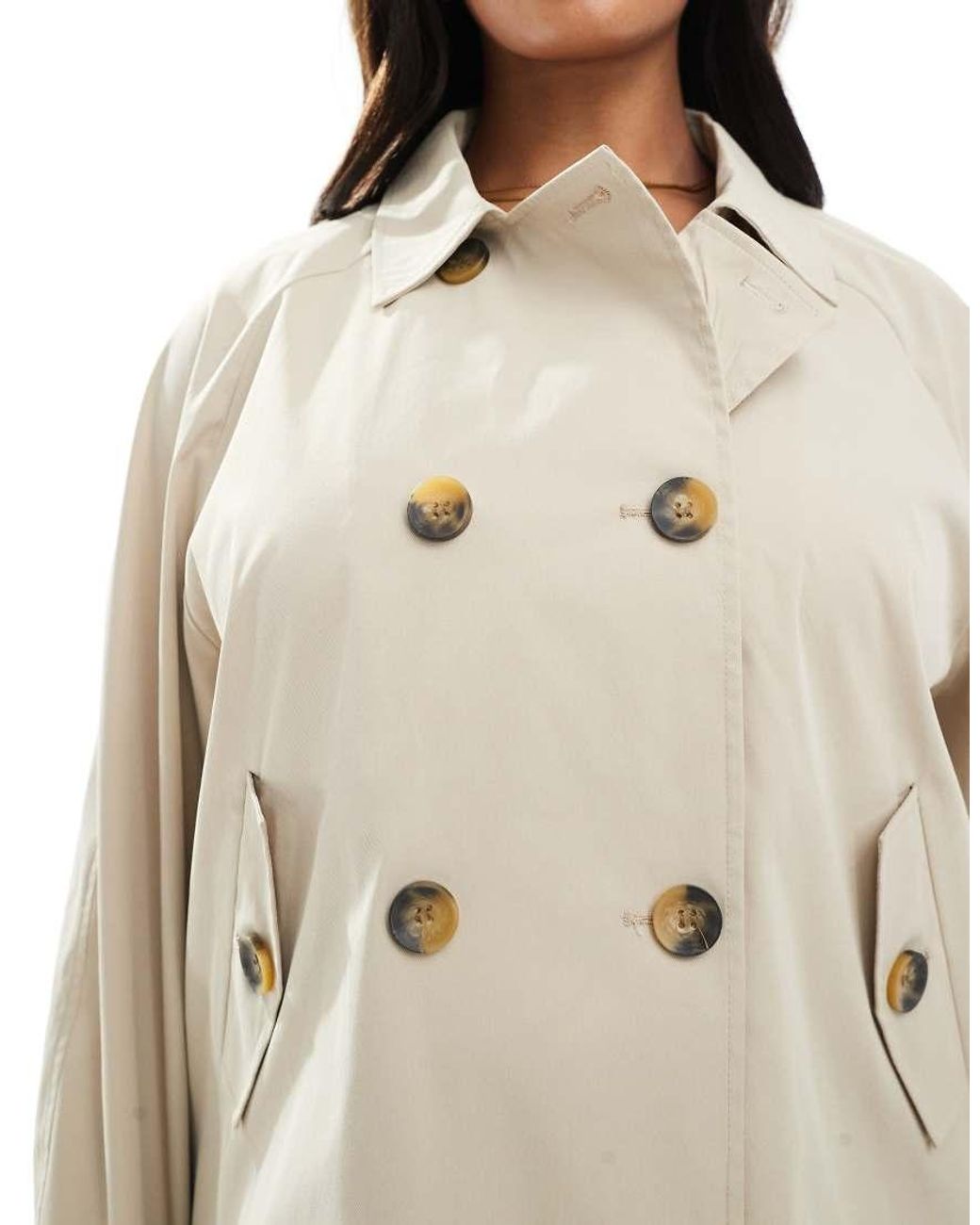 ONLY Natural Short Trench Coat
