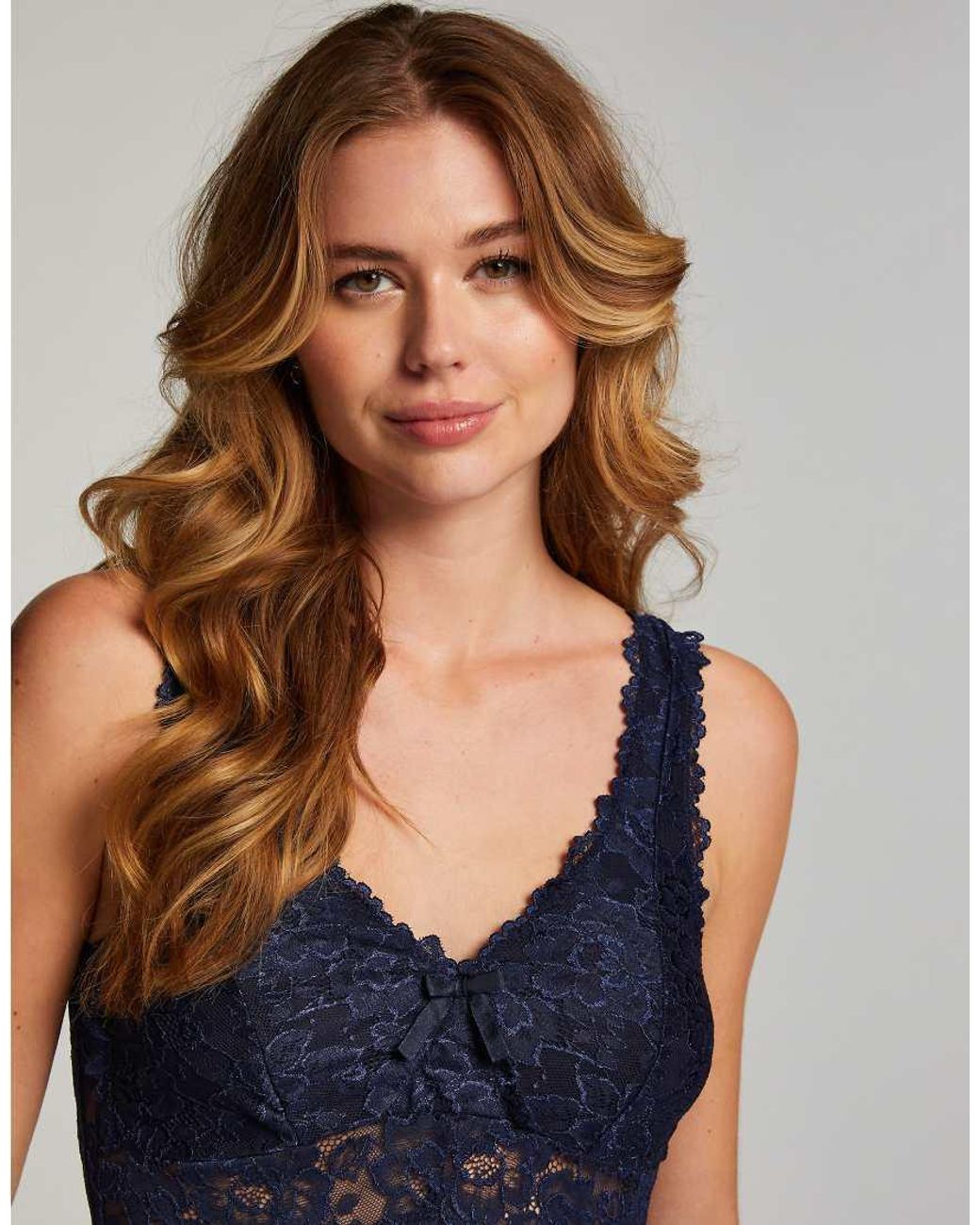 Hunkemöller Blue Nora Valentine Lace Slip Dress