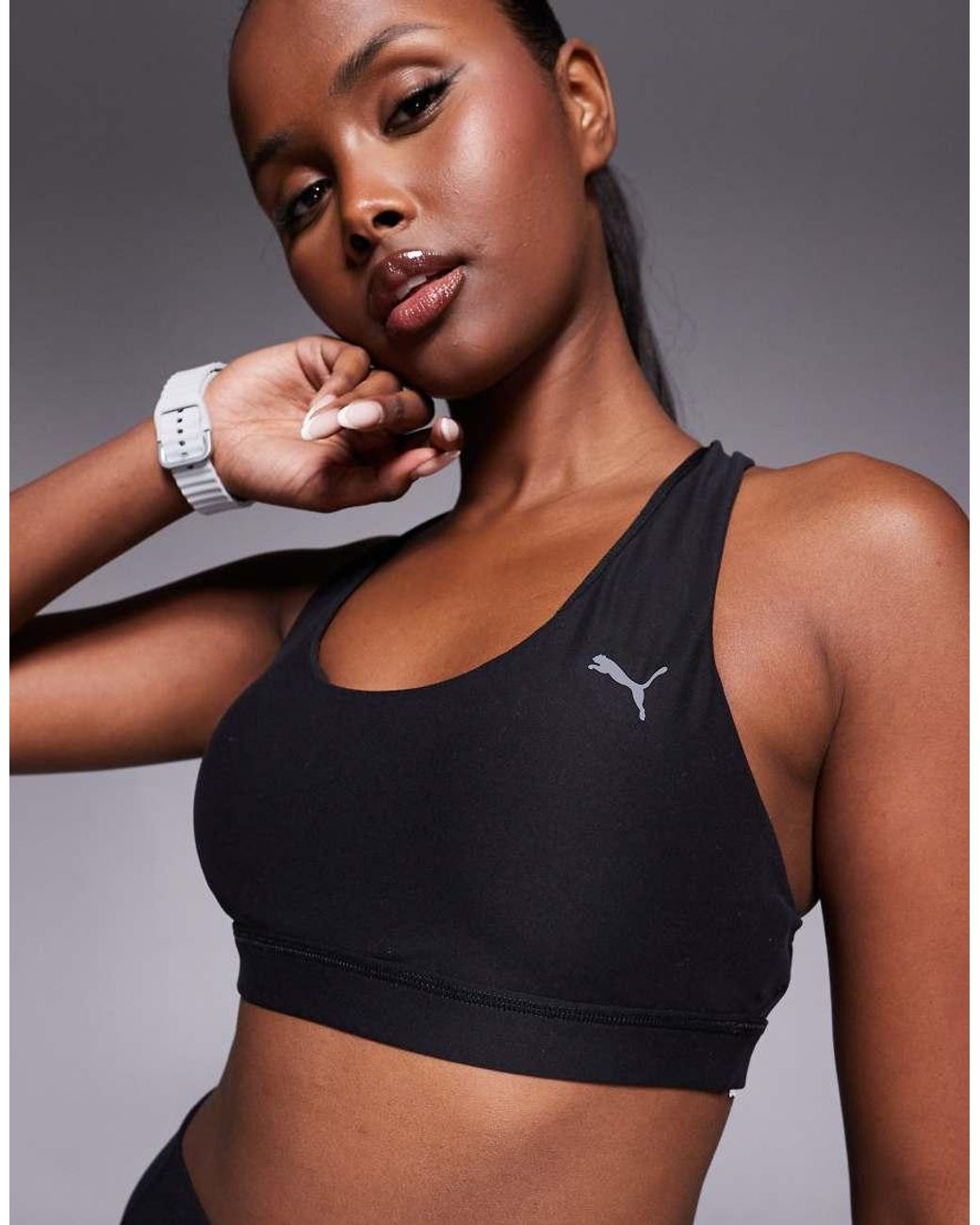 PUMA Blue Cloudspun Sports Bra