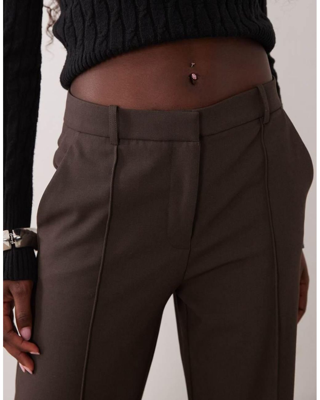 Mango Black Tailored Flared Pants