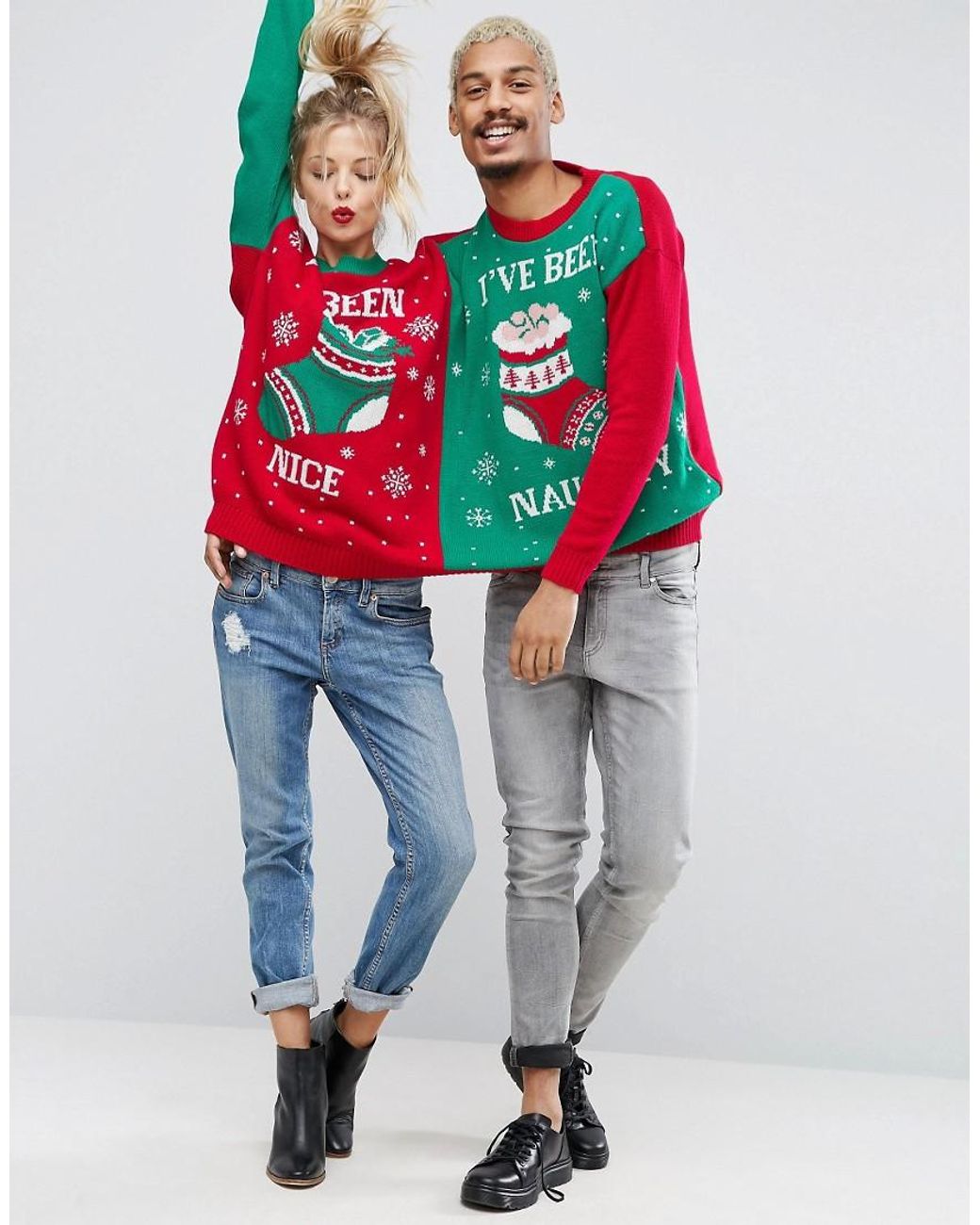 Asos two person christmas jumper cheap