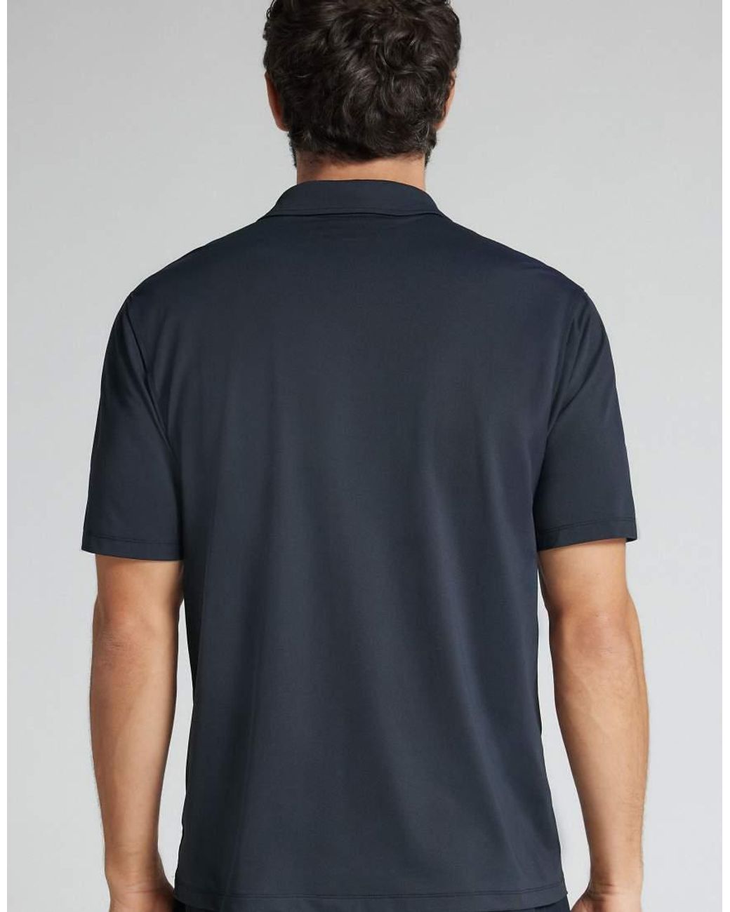 Intimissimi Blue Non-Iron Polo for men