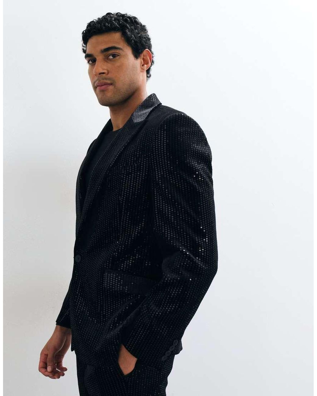 ASOS Blue Slim Suit Jacket for men