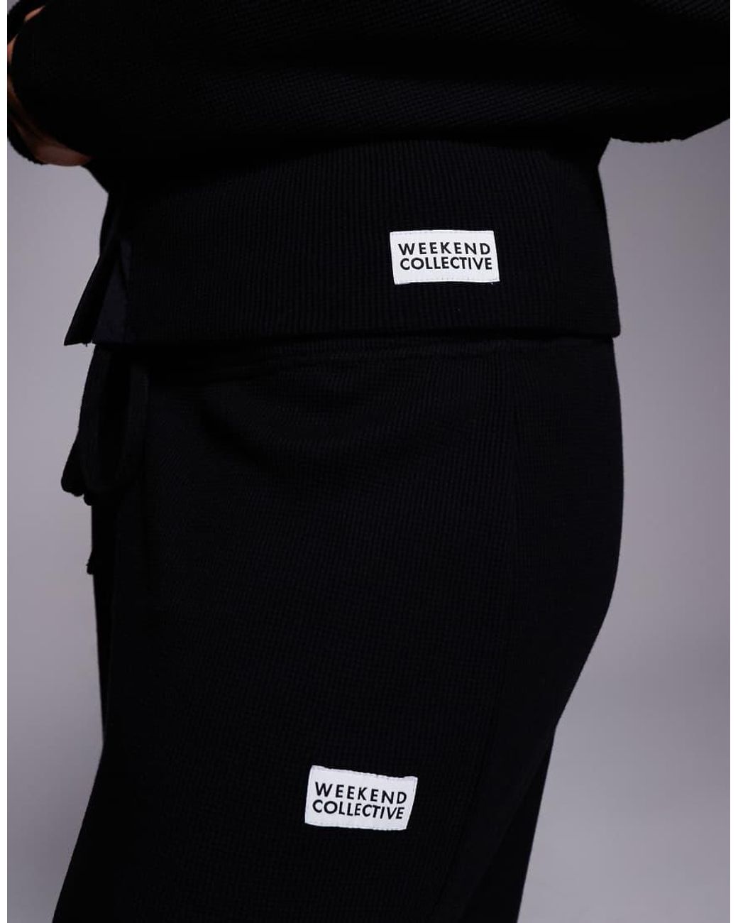 ASOS Black Weekend Collective Curve Co-Ord Cinched Waist Waffle Cardigan