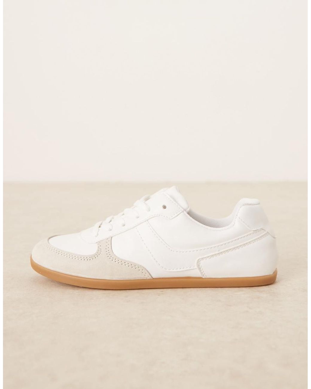 ASOS Blue Diligent Slim Lace Up Trainers