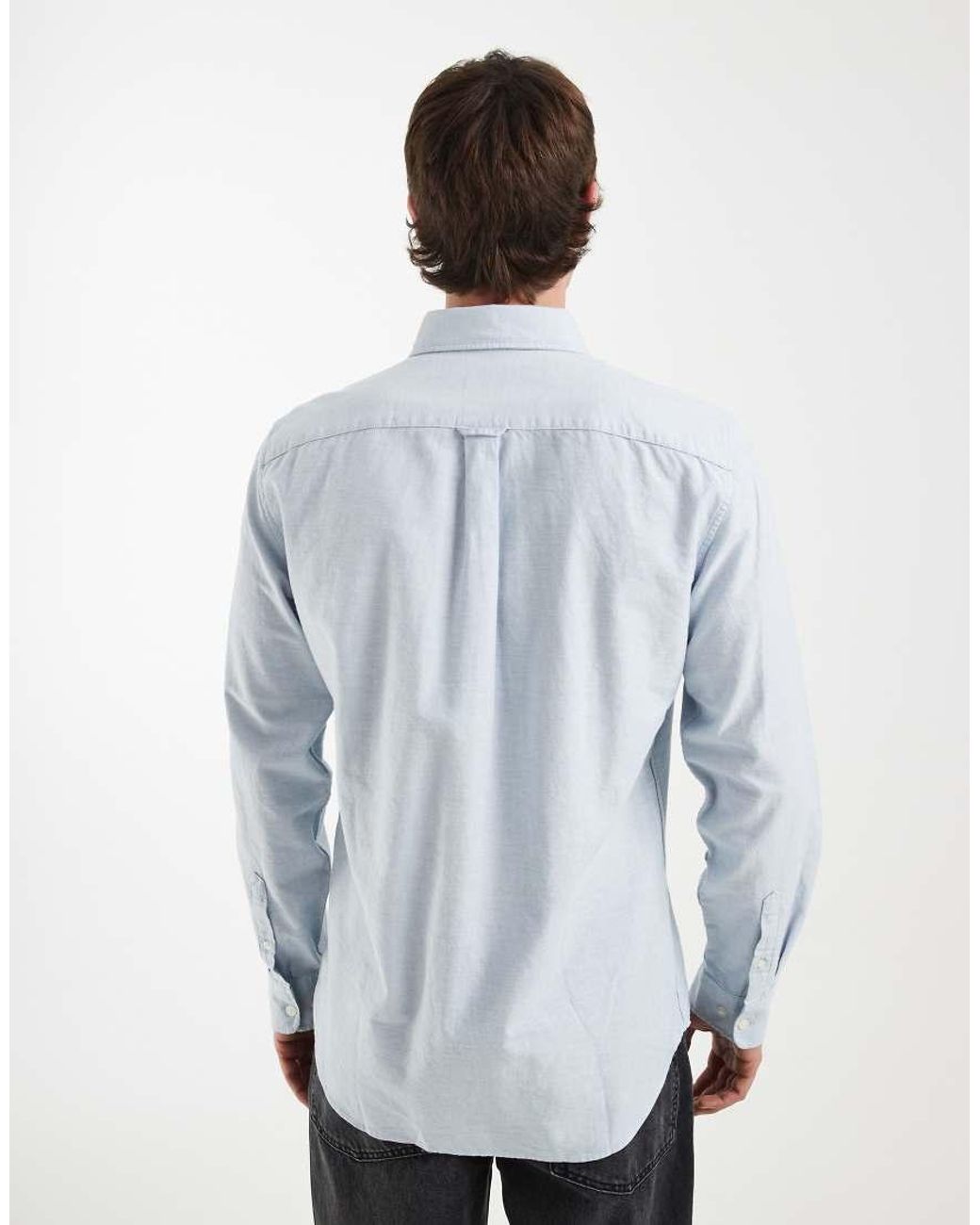 Gap Blue Standard Fit Oxford Shirt