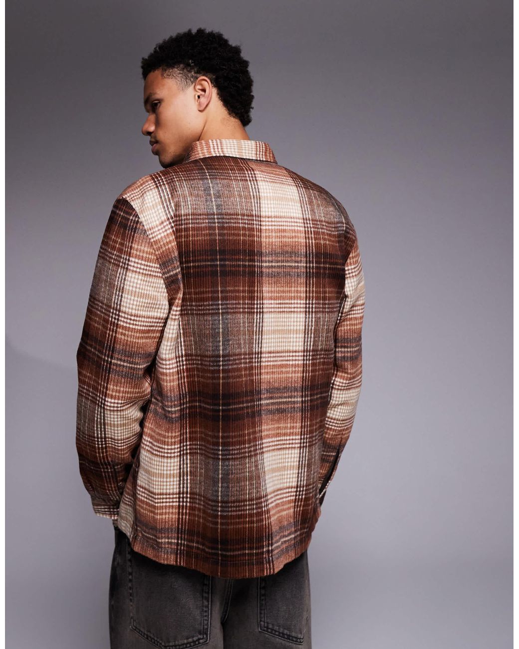 ASOS Brown Overshirt for men