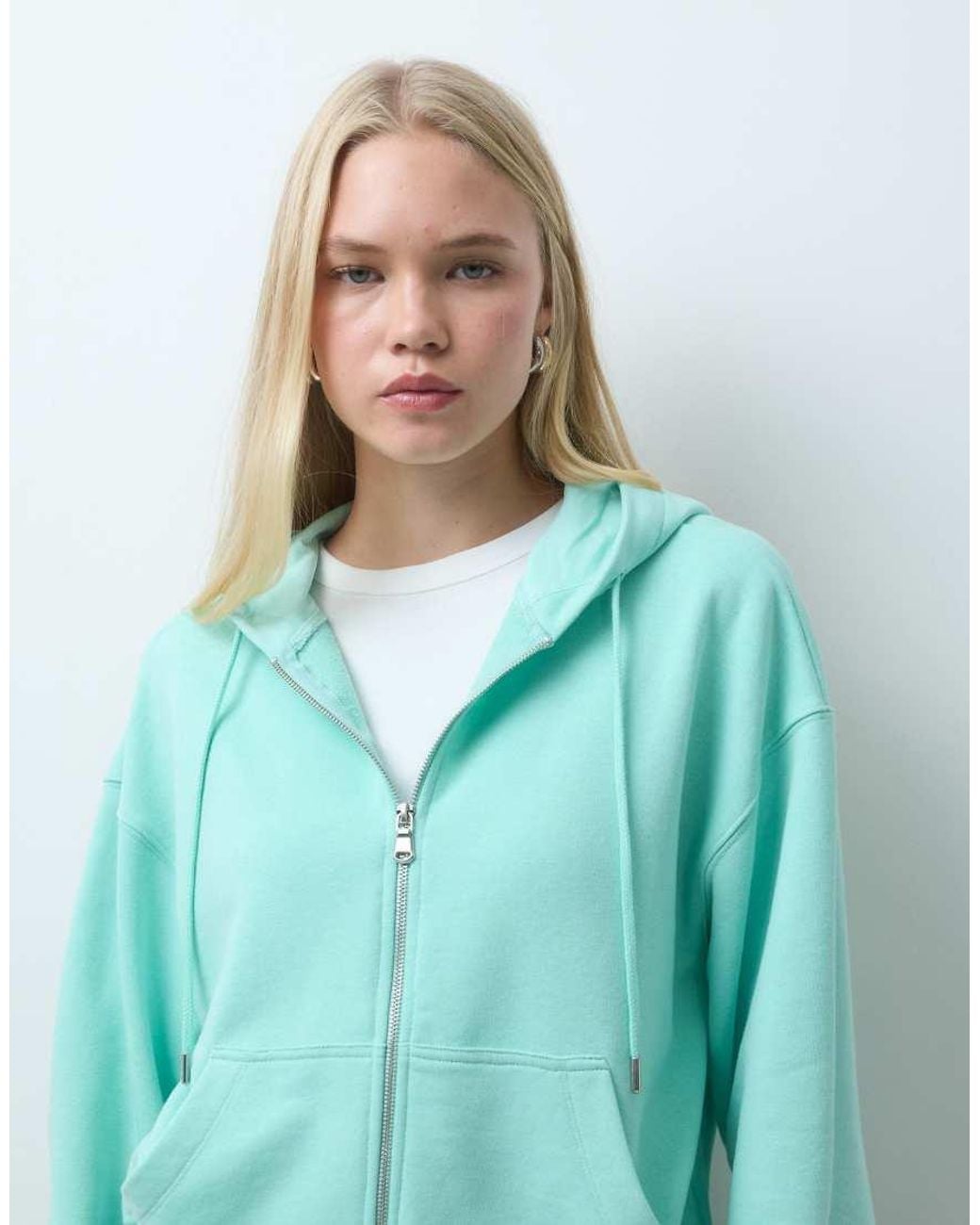 ASOS Blue Zip Front Hoodie Co-ord