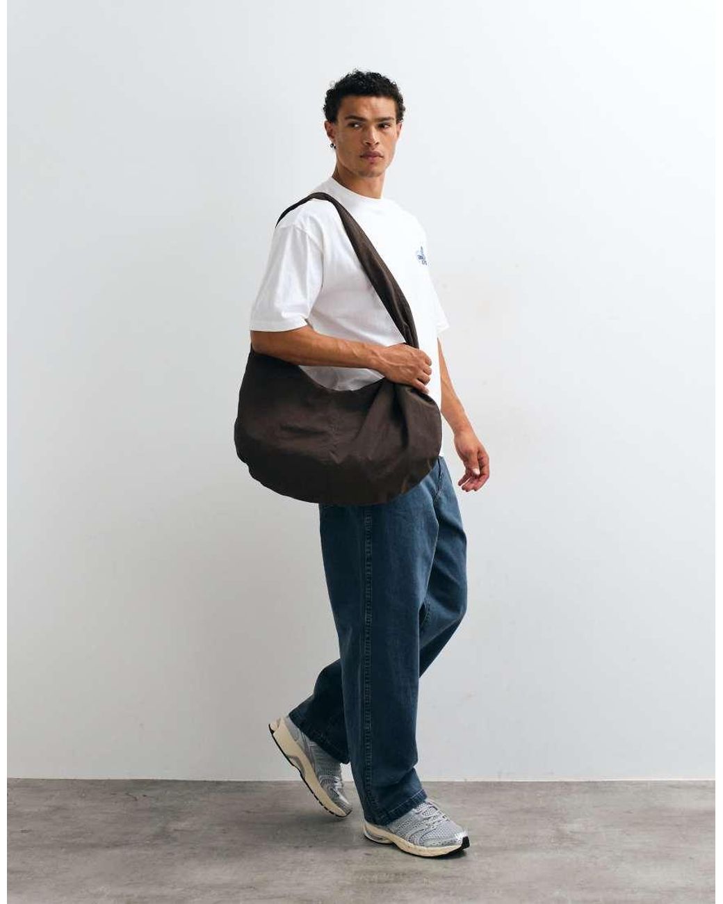 ASOS White Oversized T-shirt With With Diner Puff Print Graphic for men