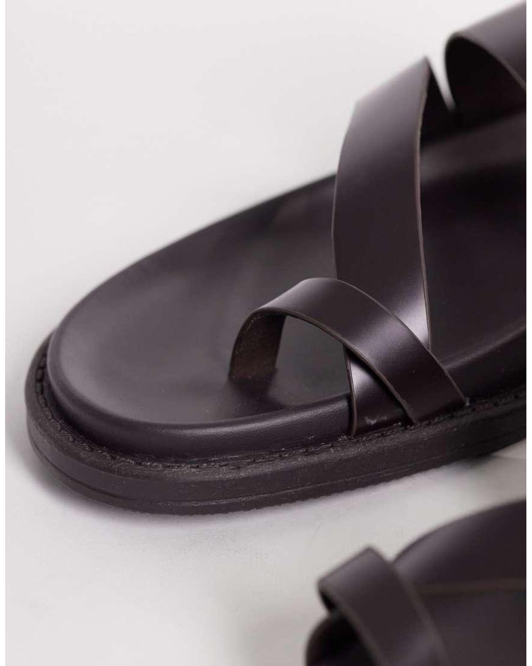 ASOS Red Cross Over Strap Sandals for men