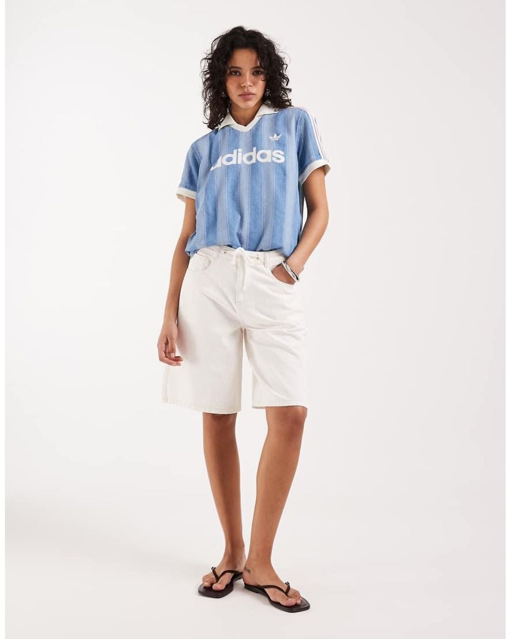 Adidas Originals Blue Denim Jersey
