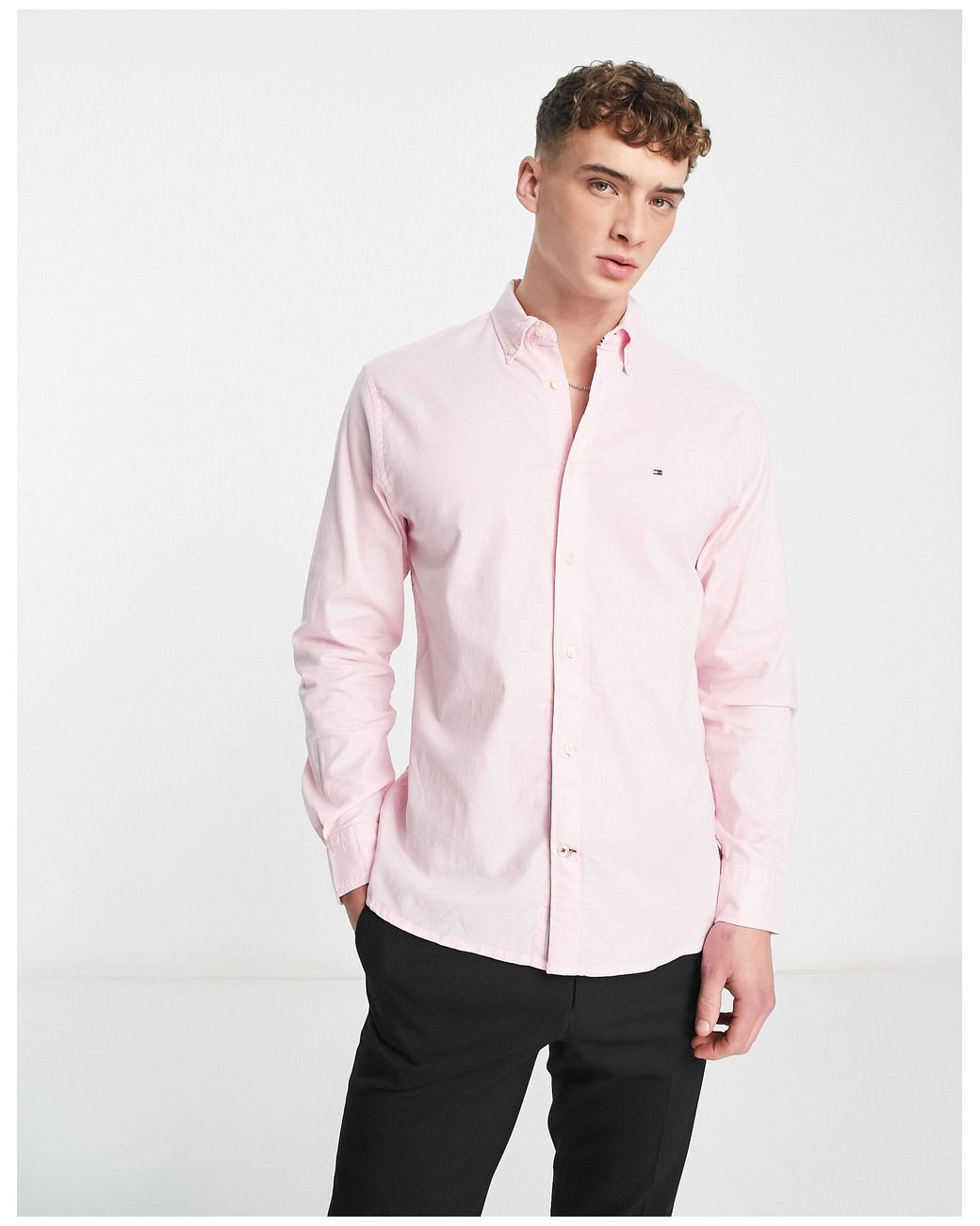 Tommy Hilfiger – oxford-hemd in Pink für Herren | Lyst DE