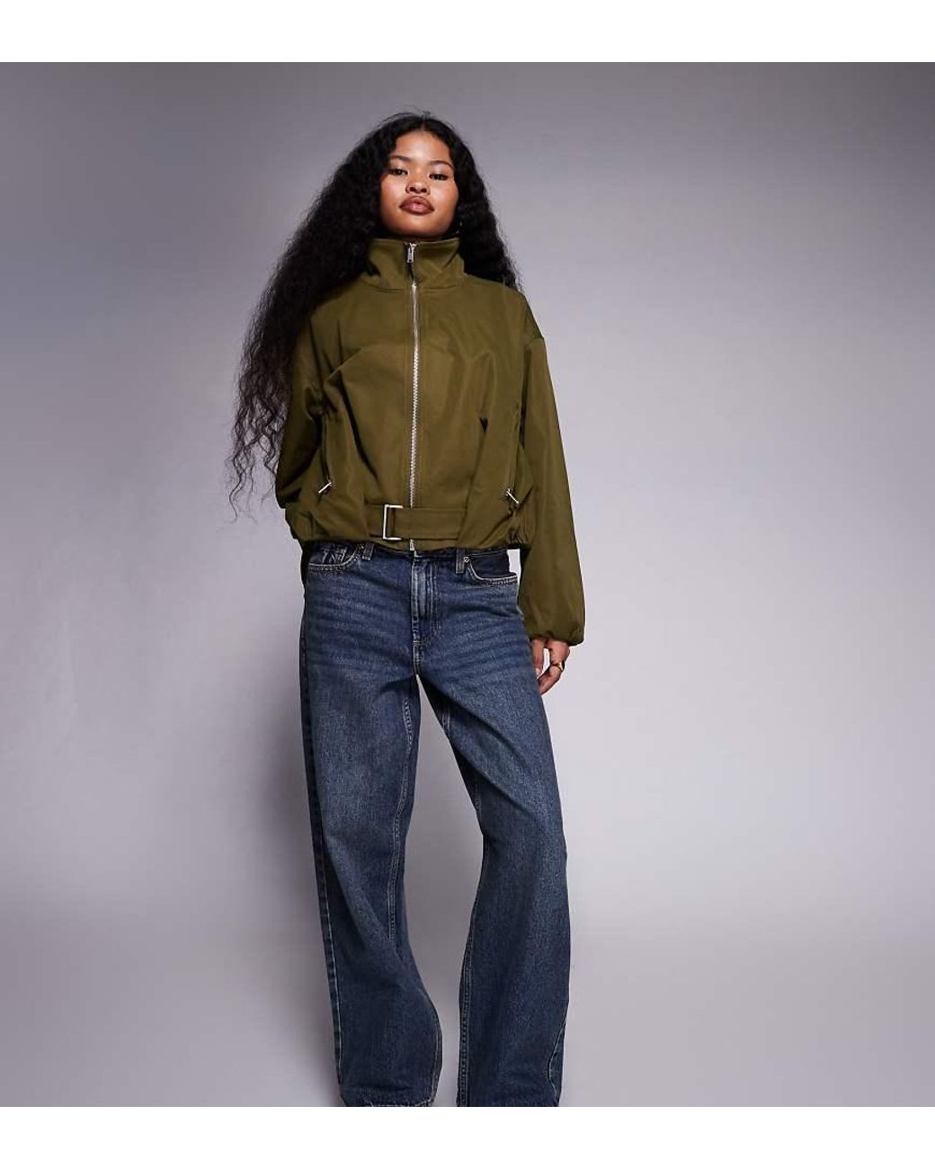 River Island Blue Relaxed Straight Leg Jean