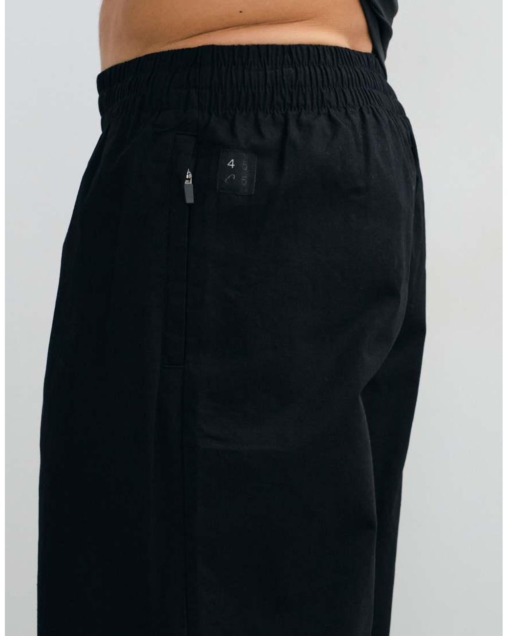 4505 Blue Wide Leg Cotton Ripstop Lifting Pants With Zip Pockets for men