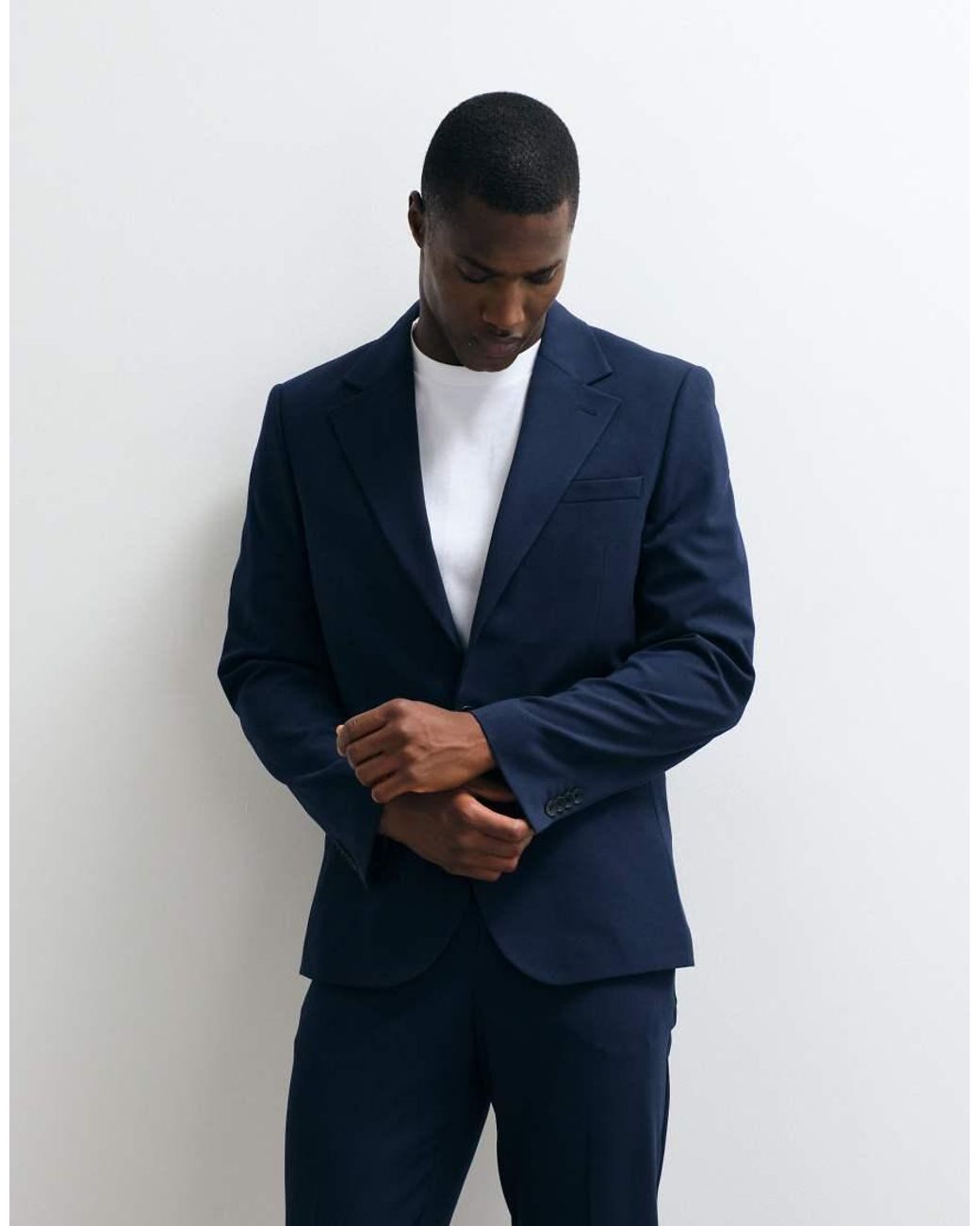 ASOS Blue Flexmaxtm Skinny Suit Jacket for men