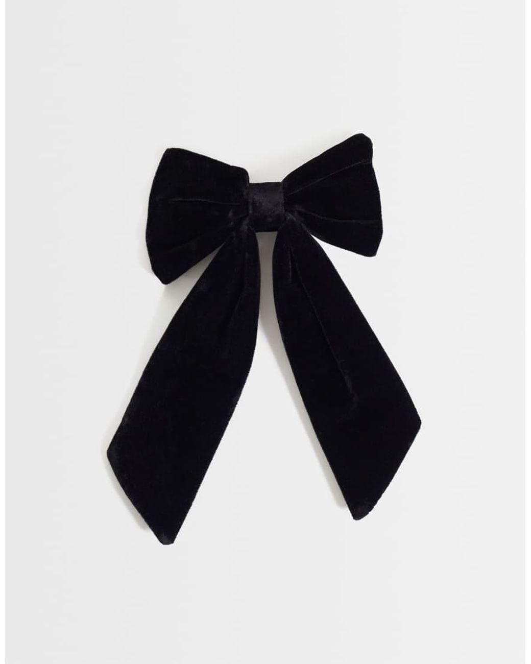 Accessorize Black Velvet Hair Bow