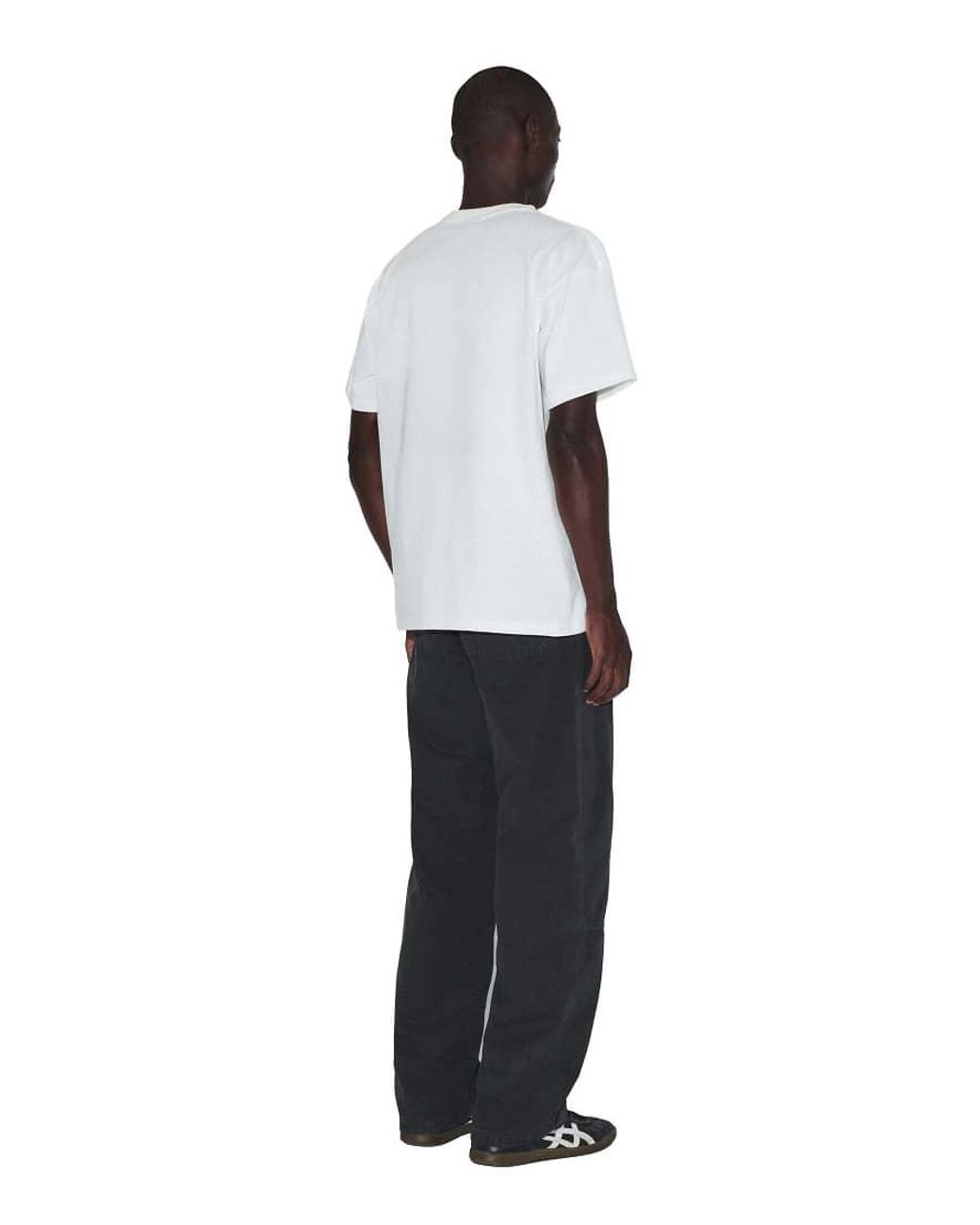 Dr. Denim White Trooper Plain Crew Neck T-Shirt
