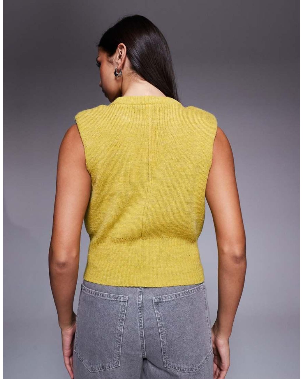 River Island Multicolor Structured Shoulder Knitted Tank Top