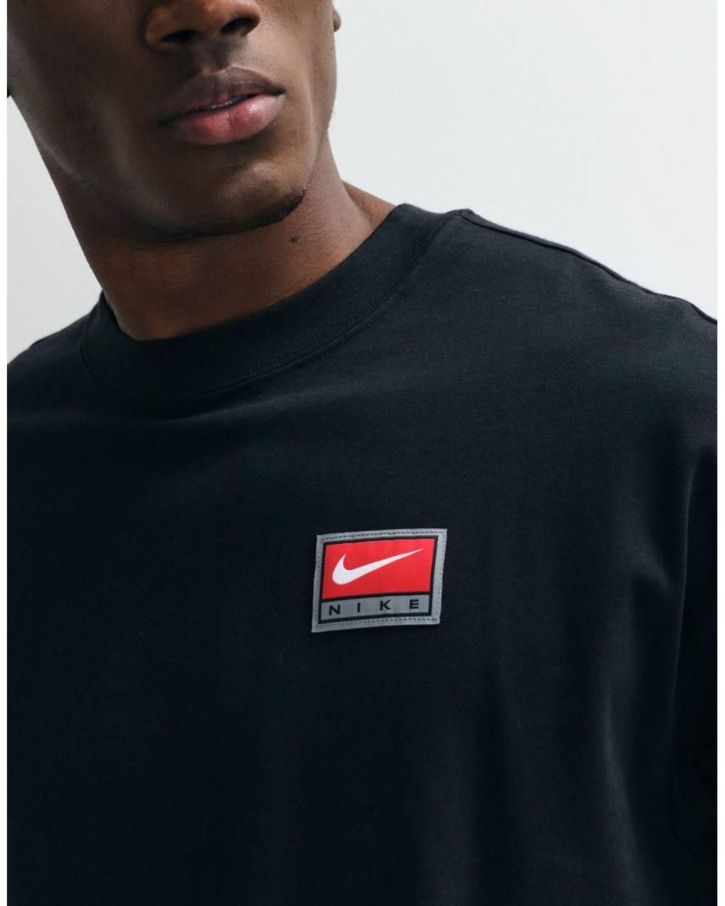 Nike Blue Retro Logo Boxy Oversized T-shirt for men