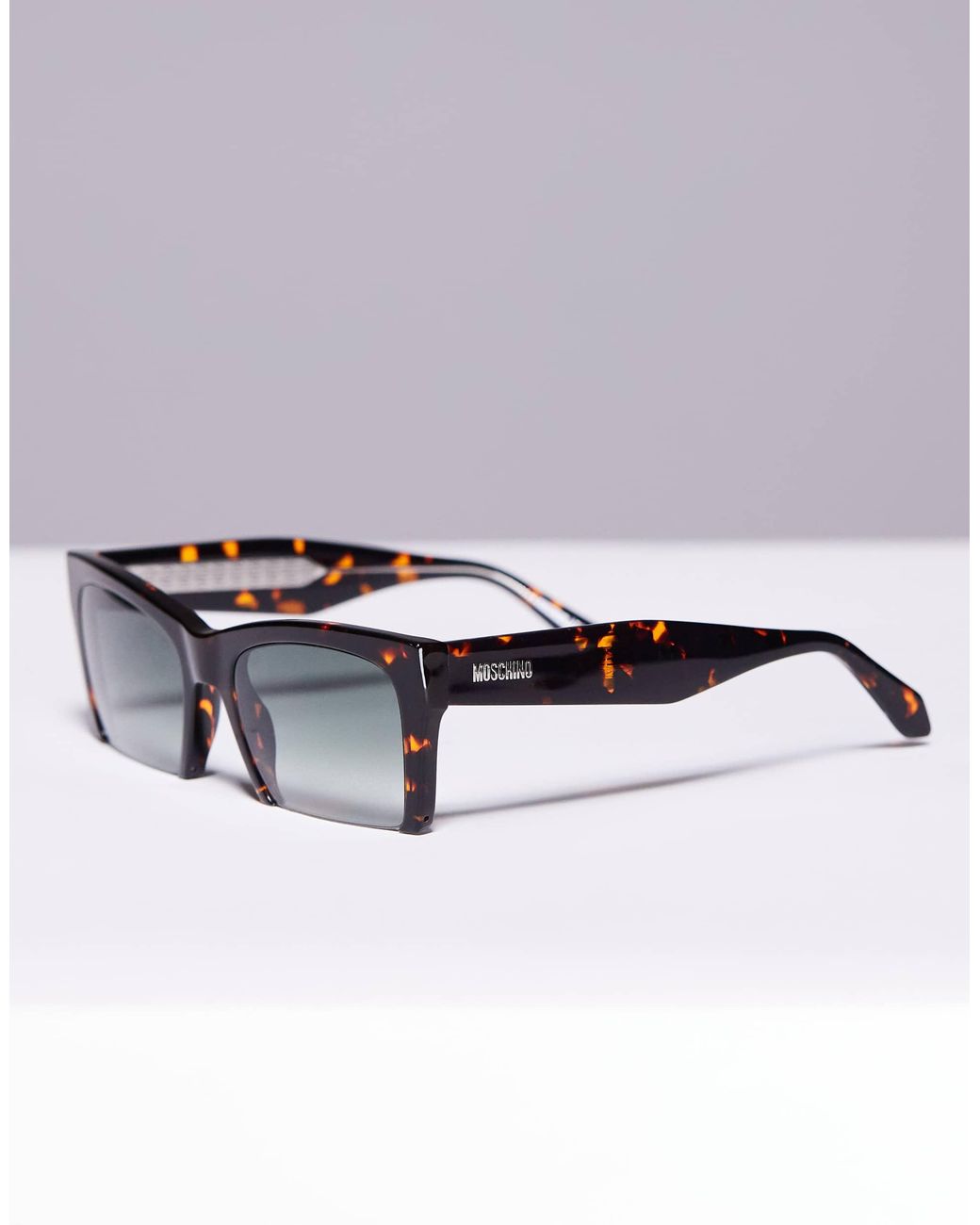 Moschino Brown Moschino – eckige sonnenbrille