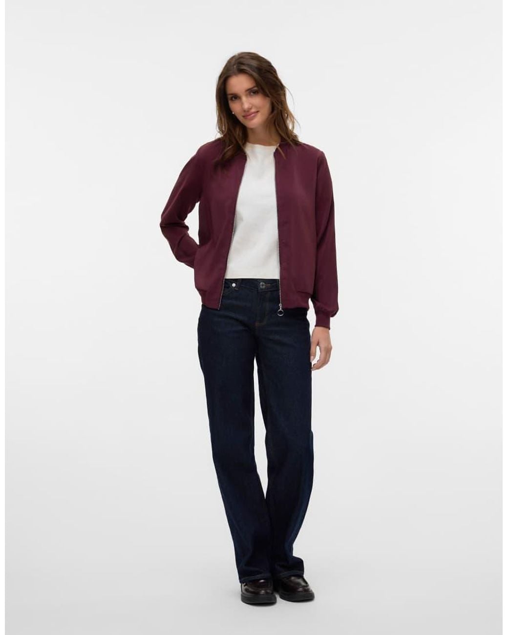 Vero Moda Purple Bomber Jacket