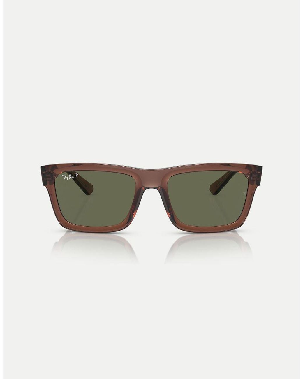 Ray-Ban Natural Warren Rectangle Polarised Sunglasses