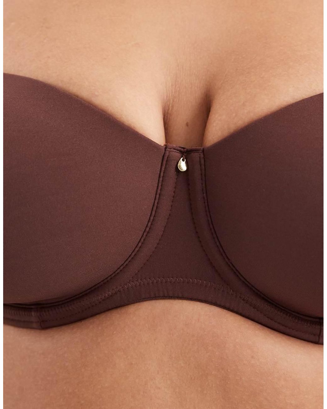 ASOS Brown Asos Design Curve Moulded Multiway Underwired Bra