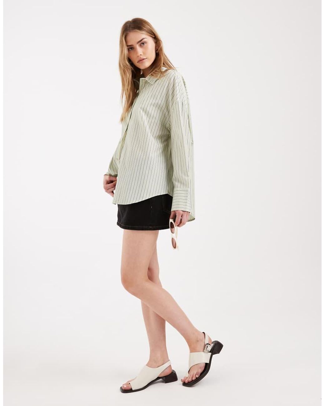 ONLY Gray Oversized Shirt