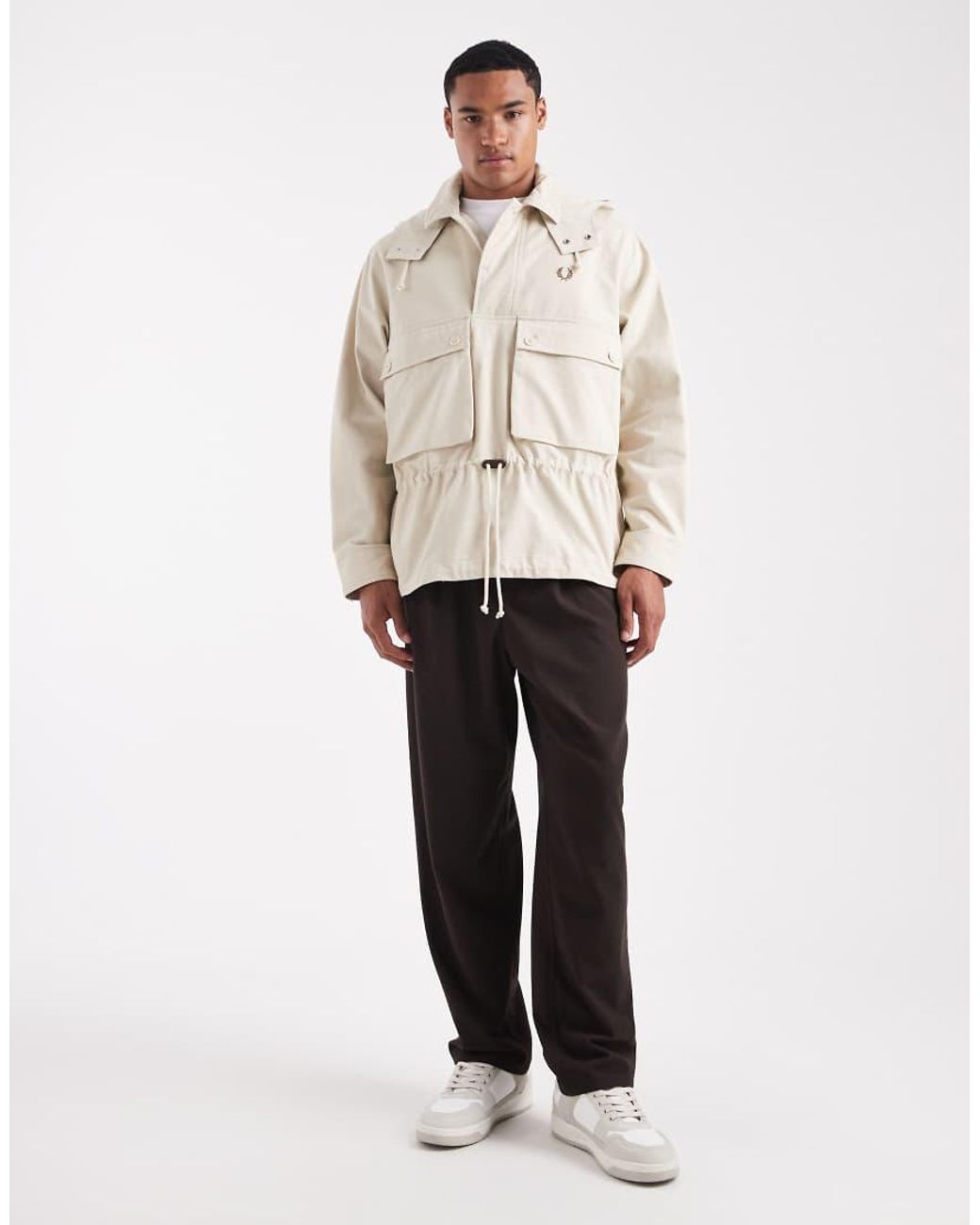 Fred Perry Natural Hooded Jacket for men