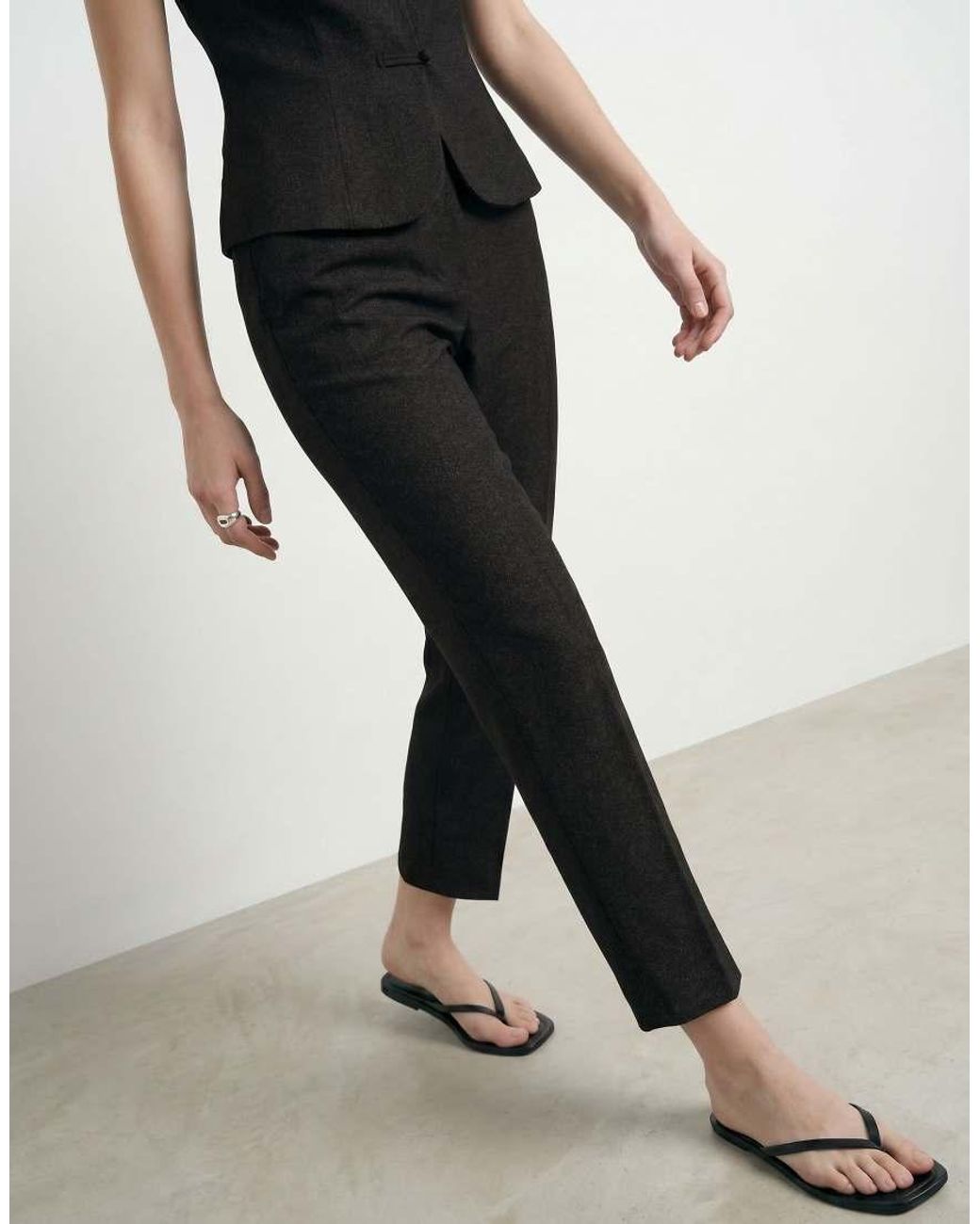 HYPEDROP Cropped Broek in het Black