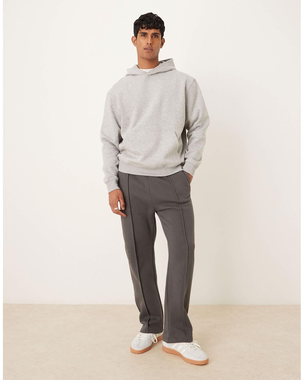 ASOS – essentials – relaxed-fit-kapuzenpullover in Gray für Herren