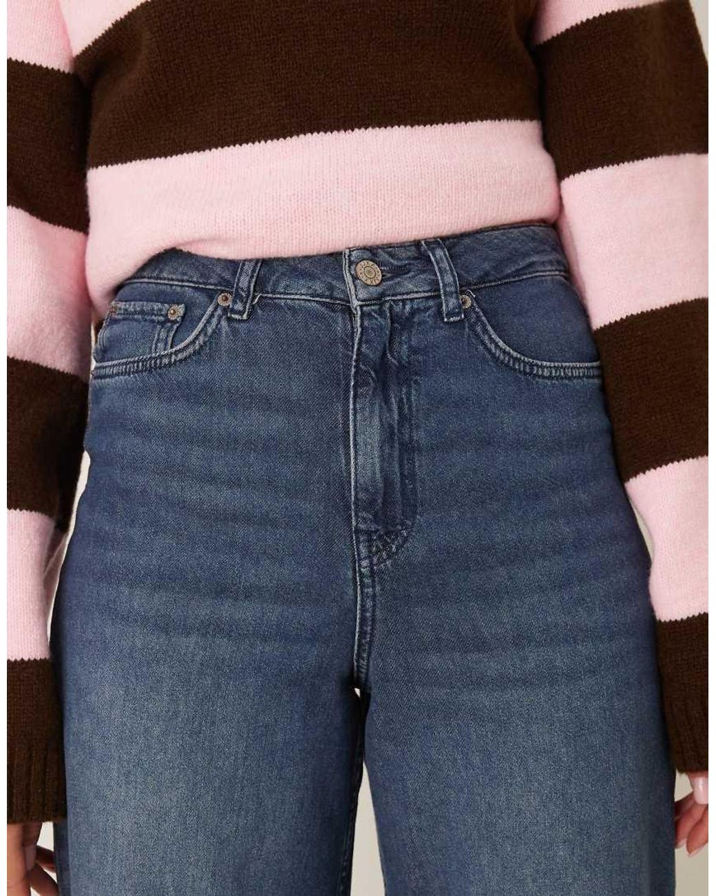 JJXX Blue Tokyo High Waisted Wide Leg Jeans