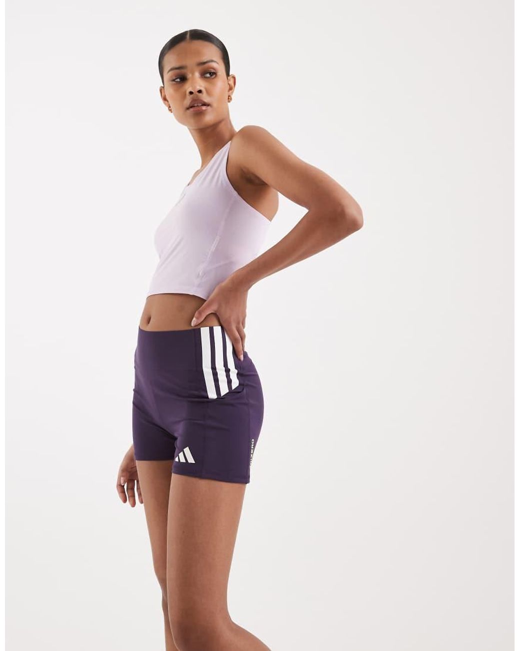 Adidas Originals White Adizero Short Leggings