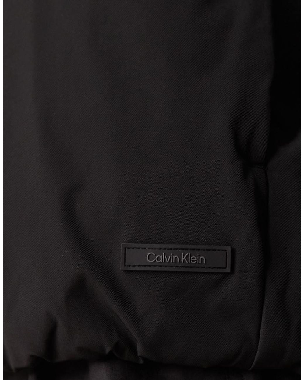 Calvin Klein Black Padded Bomber Jacket