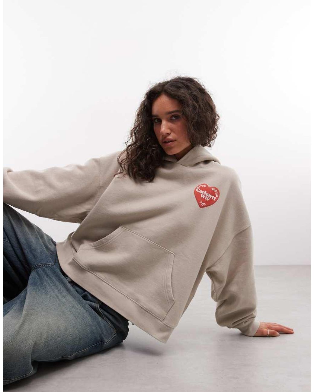 Carhartt Pink Hartt Case Hoodie With Back Print