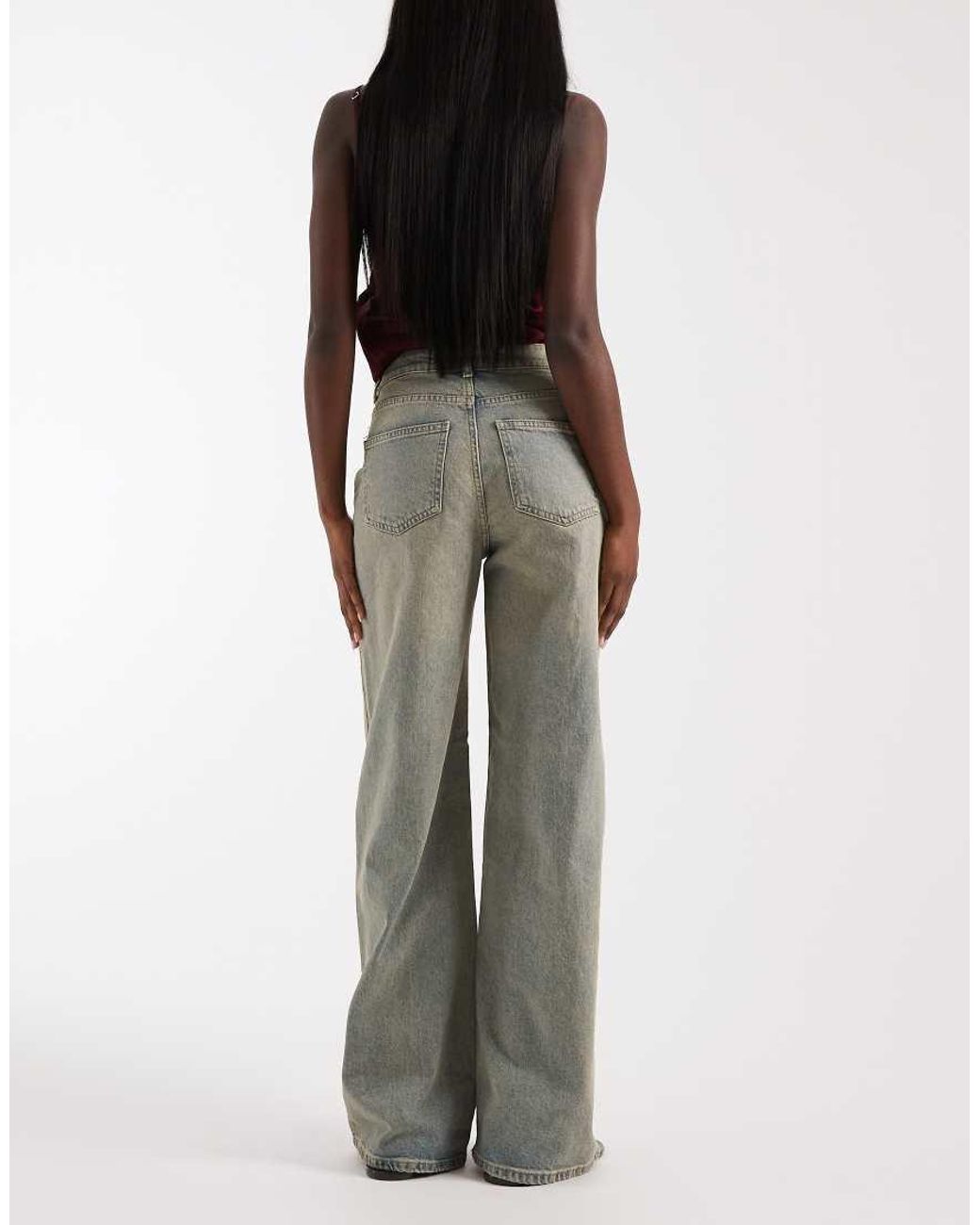 Pieces Purple Wide Leg Jeans