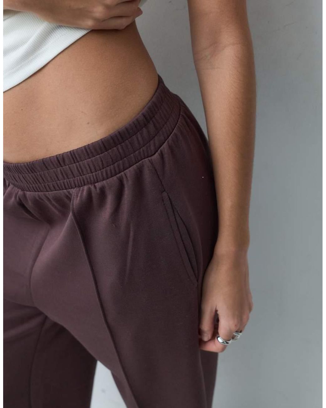 New Look Brown Premium Wide Leg Jogger