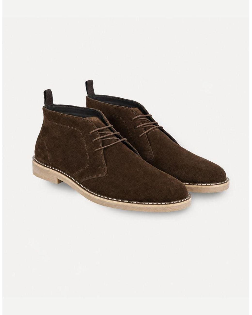 Thomas Crick Brown Arizona Leather Chukka Boots for men