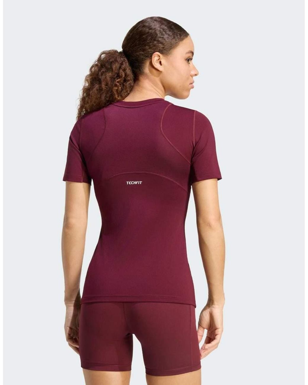Adidas Originals Red Techfit Training Tee
