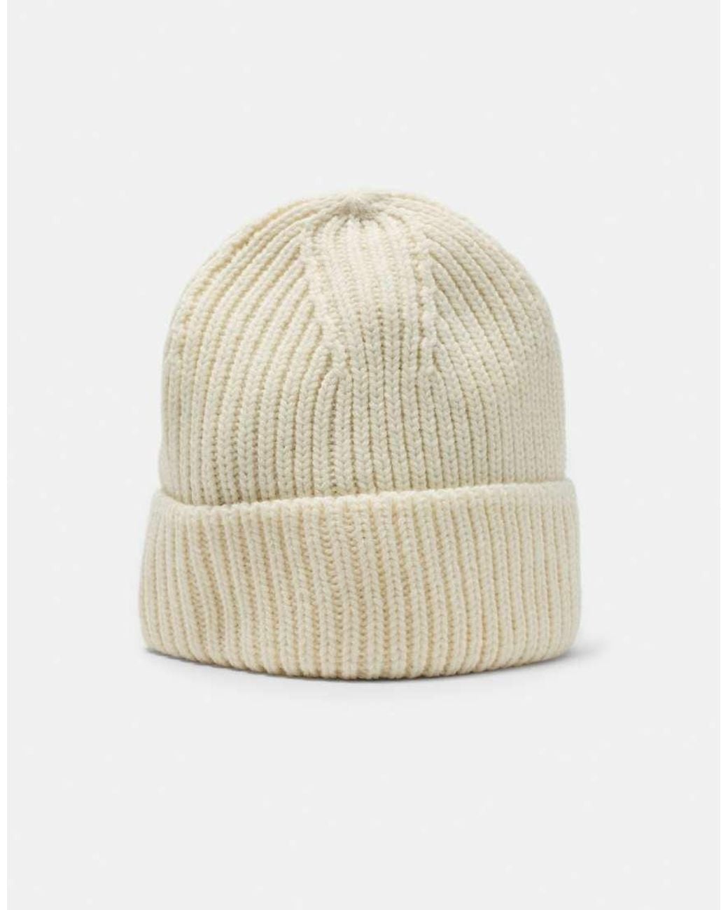 Pull&Bear Blue Chunky Knit Beanie for men
