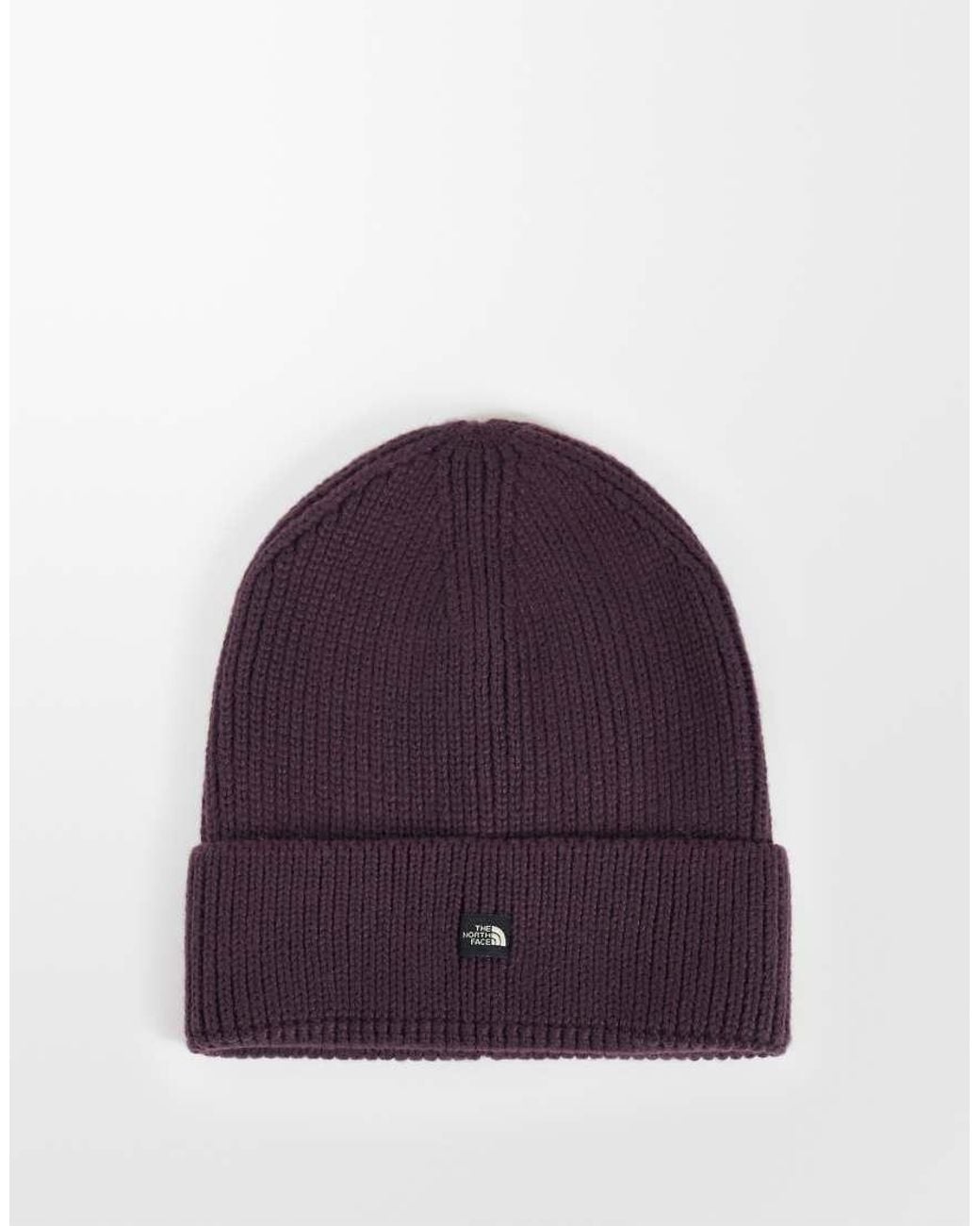 The North Face Purple Mini Box Logo Beanie