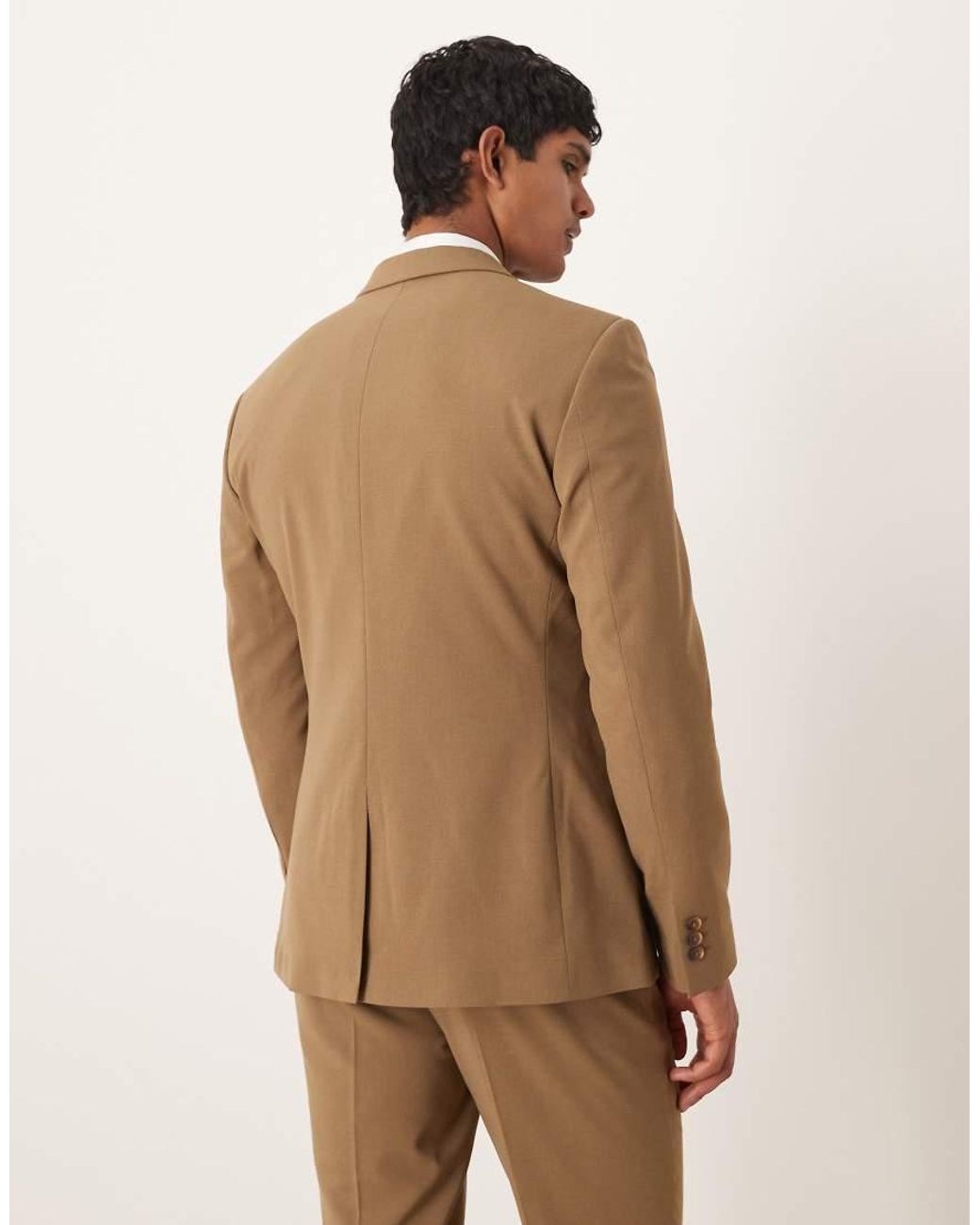 ASOS Natural Slim Suit Jacket for men