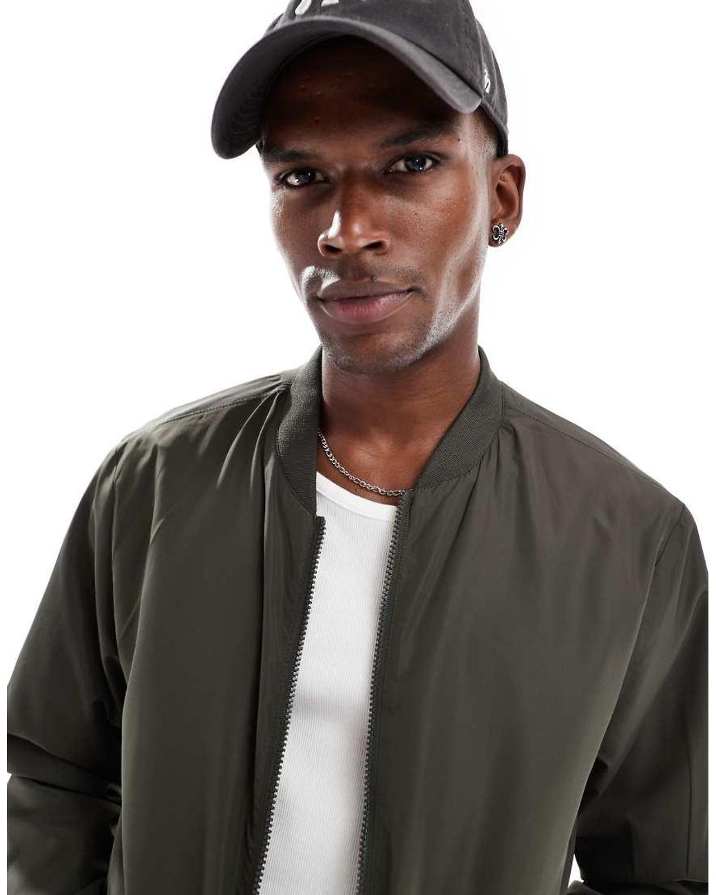 Brave Soul Black Bomber Jacket for men