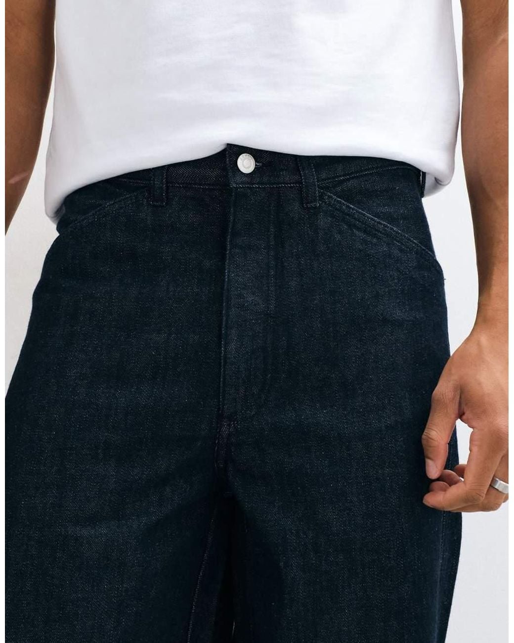 ARKET Blue Wide Leg Denim Jeans for men