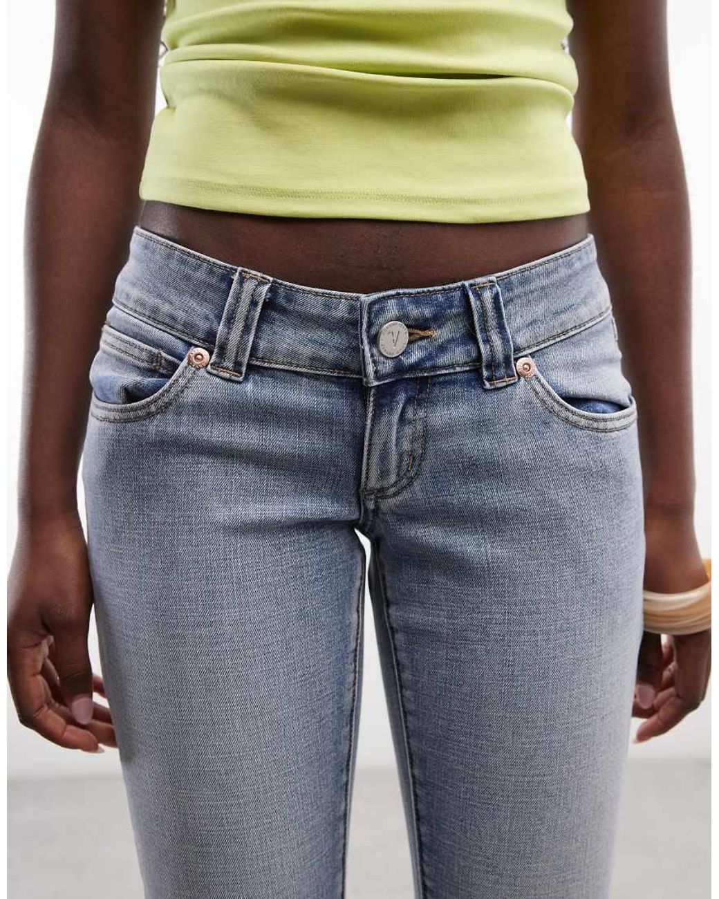 Abrand Jeans Blue Abrand 00 Low Rise Flared Jeans