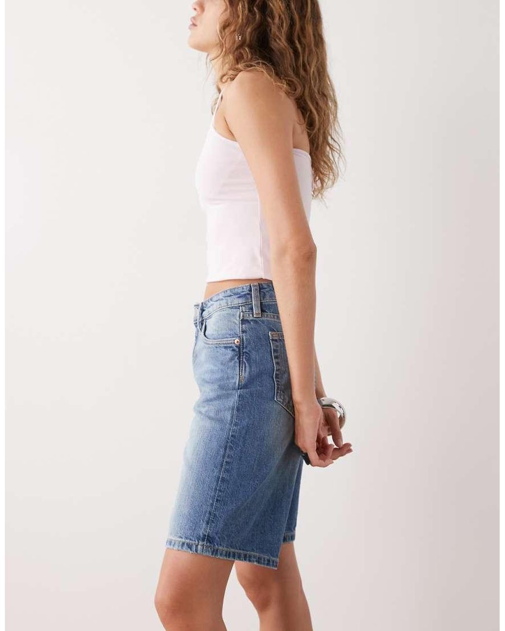 Weekday Blue Monterey Denim Shorts