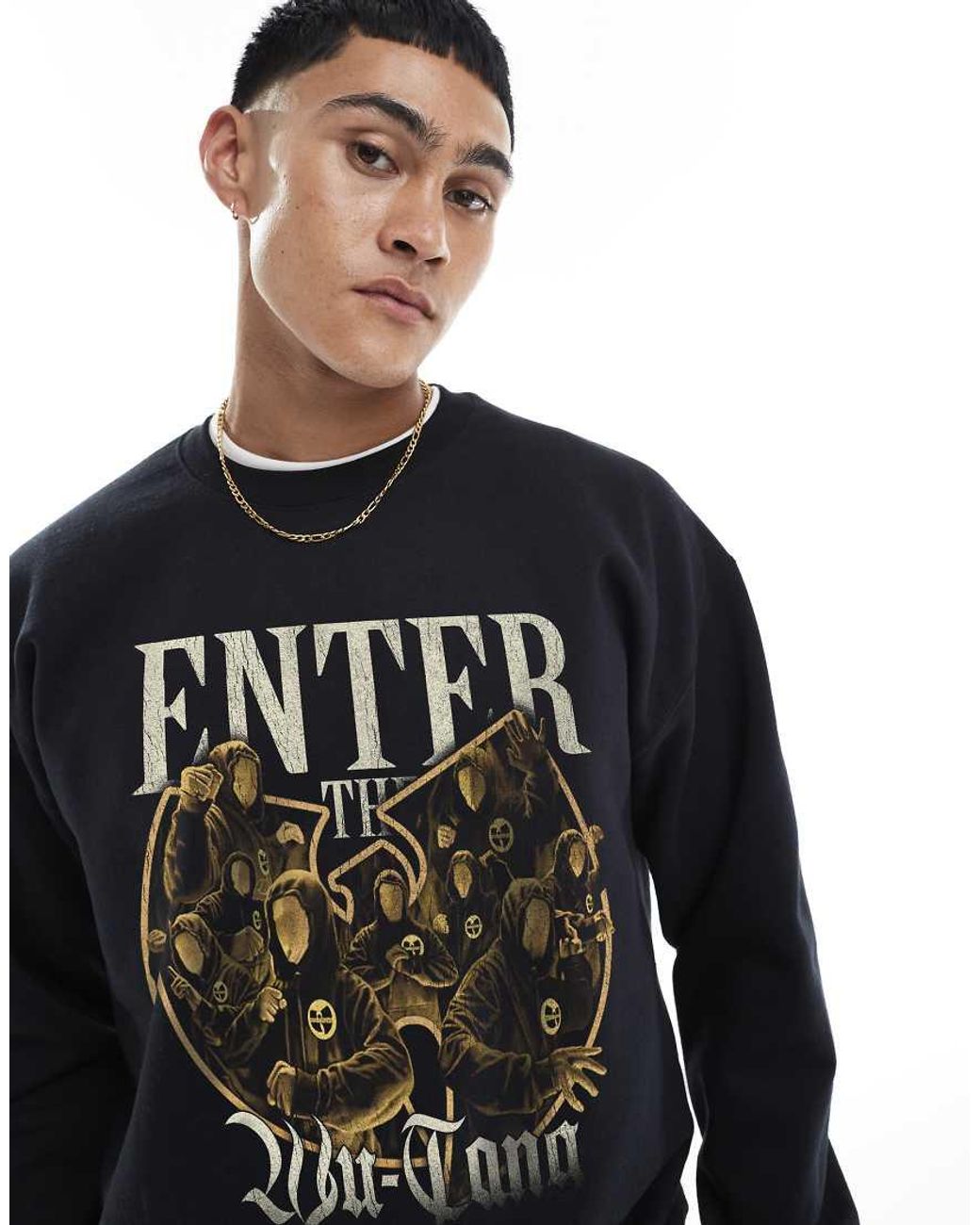 PRNT Black X Wu-Tang Clan Enter The Wu Relaxed Fit Sweatshirt