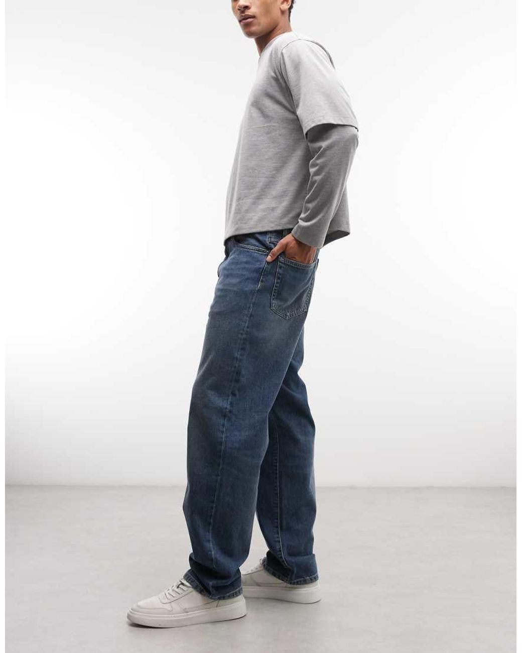 Carhartt Blue Aaron Tapered Regular Fit Jeans for men